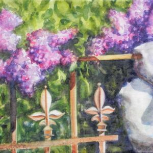 Wrought Iron and Lilacs (sold)
